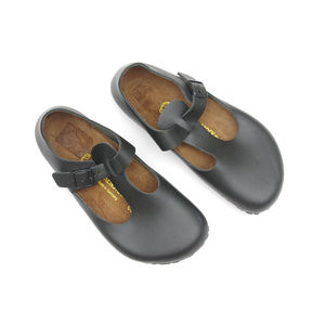 BIRKENSTOCK Paris Black Leather Clogs Shoe 38 Rare